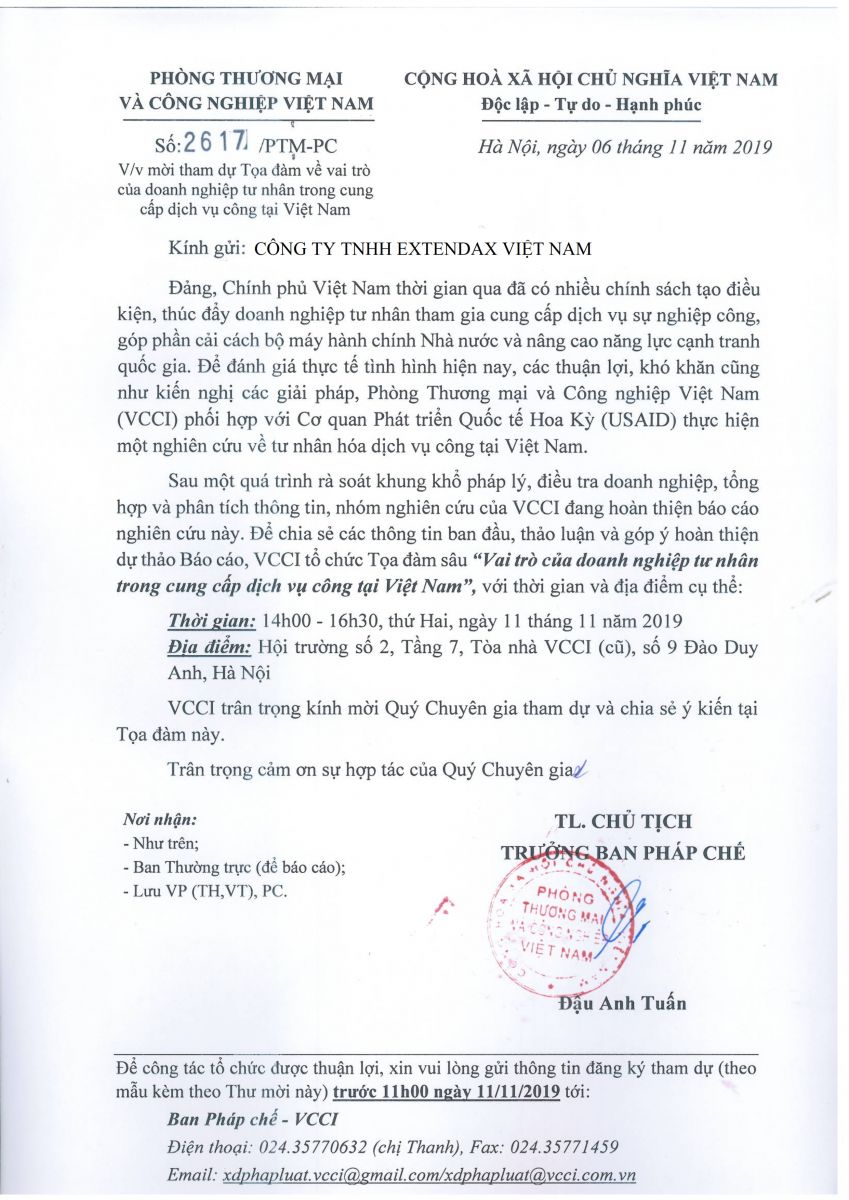 VCCI invite ExtendMax CEO Alex Phuong Tran